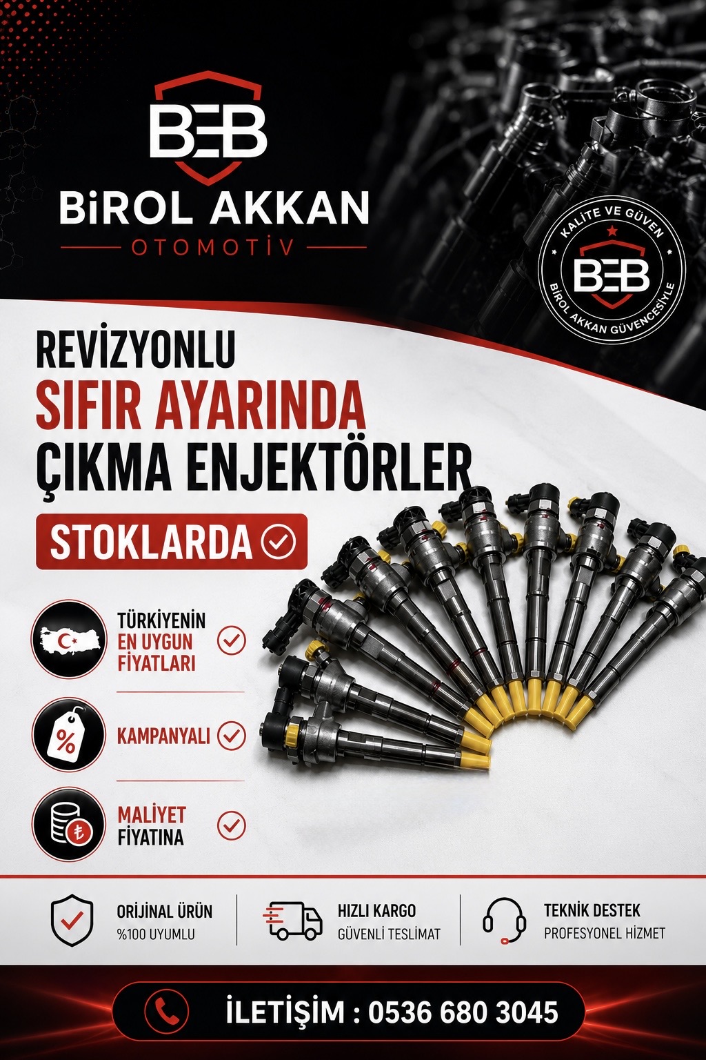 REVİZYONLU ÇIKMA ENJEKTÖRLER
